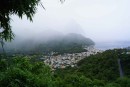 Soufriere and Pitons in the rain