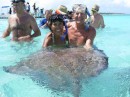 Swimming with the Stingrays in Antigua