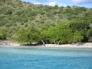 Prickly Pear island, where ther flamingos are