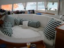New inset cushion, for our berth in the saloor while underway. 