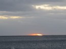 sunset thru a hole in the clouds...Privateer Bay