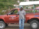our Taxi driver, Dolly, in Bequia!
