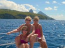 Three sisters, two Pitons