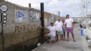 The crew leave their mark Porto Santo