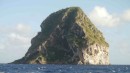 Diamond Rock off S coast of Martinique with a colony of Tropic Birds breeding on it