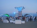 This is the set up for the big party for the opening night of the Tourism Conference going on in Puerto Vallarta. 