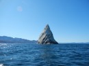 Sail Rock at the entrance to Refugio.