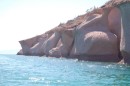 Pink rock formations