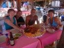 Lynne, Harvey, Ian and Ellen enjoying a great lunch.