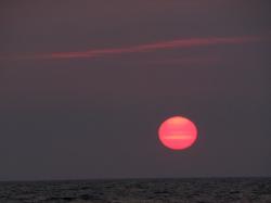 Coucher de soleil: Durant la traversée Îles-de-la-Madeleine à Gaspé (17 Août)