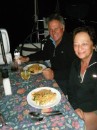 Dinner aboard a stunning pasta dish by Darlene.