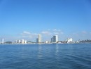 The Golden Zone of Mazatlan, somewhere there is a small entrance jetty.