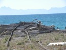 Bahia Salinas - salt mine - old railroad tracks