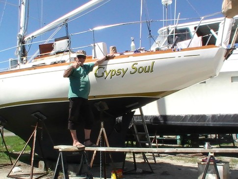 Gypsy Soul in now officially named and home ported