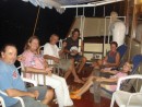 Henry, Iris, Paul, Mike, Julie and Luana ... another top deck party