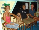 Sally, Toby, Mike and Doug at the Hallelujah Bar, Carriacou