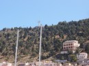 Kalymnos cross on the mountain