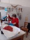 The local butcher in Merichas at work