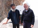 One of the four remaining monks.  He has wife and children in Athens and they visit each other regularly.