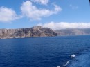 The walls of the caldera reflect the very interesting geology of Thira