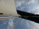 Sailing under the Bridge of the Americas