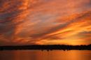 Sunrise over Manhasset Bay, Long Island New York.
