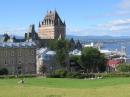 The most photographed hotel in the world, the Chateau Frontenac which overlooks the St Lawrence River in Quebec City.