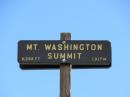 The summit of Mt. Washington, NH, USA