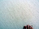 You can see the pink particles in the sand