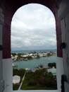 View from the top of the lighthouse of Hope Town Harbor