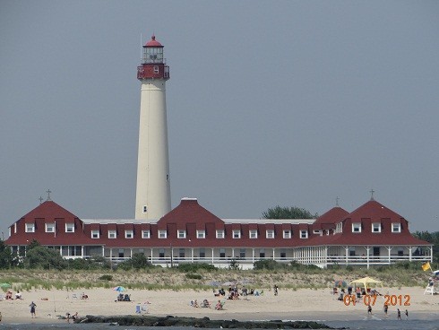 Cape May Lighthouse and popular beach