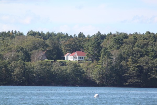 House overlooking Quahog Bay, Maine, USA