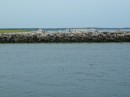 The Cape Cod Canal Breakwater into the Atlantic Ocean