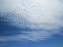 A mackerel sky which preceded 2" of rain 12 hours later.