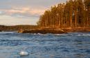 The reversing falls at the Basin, Long Cove, Vinalhaven, Maine, USA