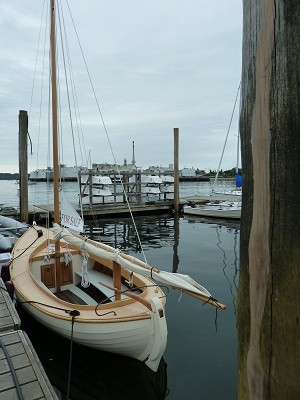 Susan skiff built 2 years ago at The Apprenticeshop, Rockland, Maine, USA