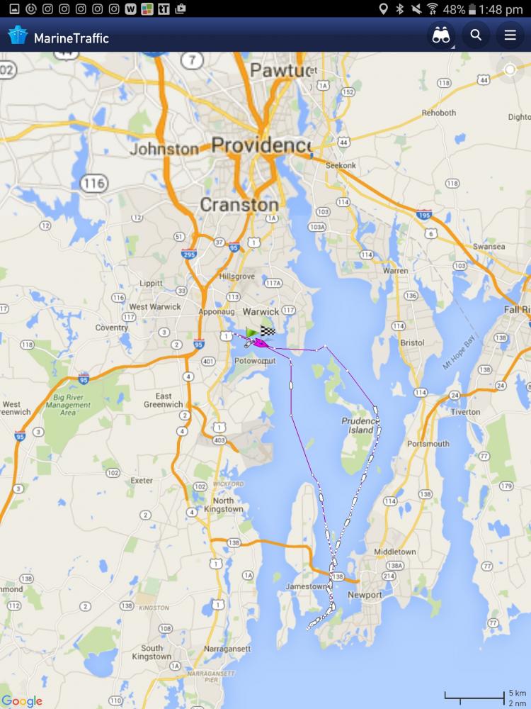 Our circumnavigation of Narragansett Bay, Rhode Island, USA