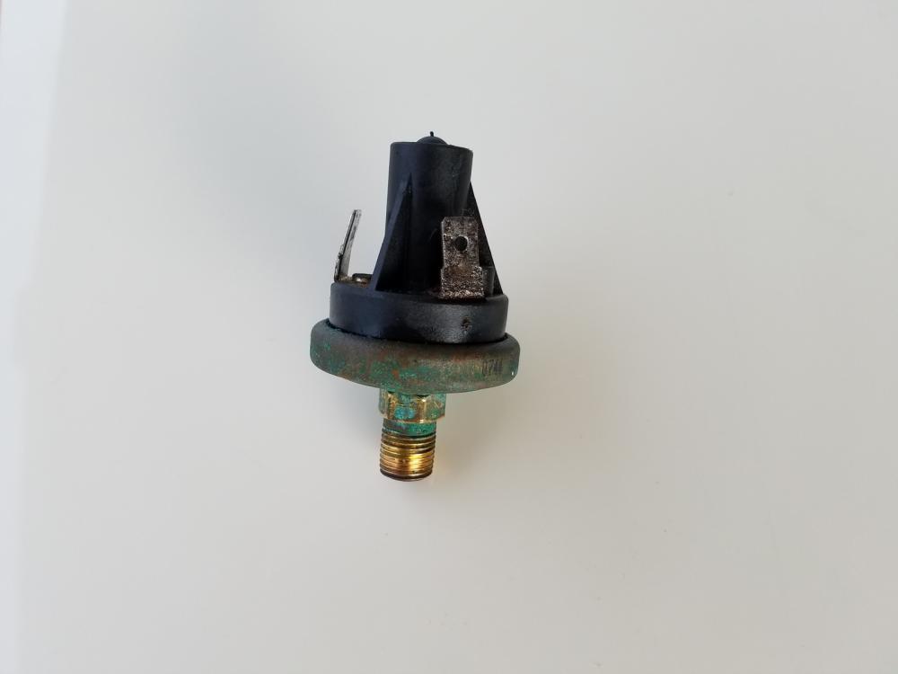 The offending raw water pressure sensor which has now been replaced.