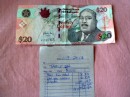 $20 Bahamian currency