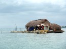 Kuna hut surrounded by the ocean ..extreme island living Kuna Yala