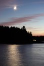 Moonlight at Quahog Bay, Maine, USA