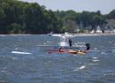 The rescue of the kayakers in Greenwich Bay, Rhode Island, USA