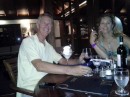 Happy Birthday Mark, at Antigua Yacht club, with Noelle
