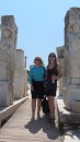 Sandy and Linda at Herakles Door in Ephesus