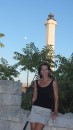 Linda on the "Steps of Mussolini" in St. Maria di Leuca 