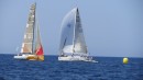 We were just cruising along and literally ran into an Italian yacht race.  It was exciting to be part of the action literally!