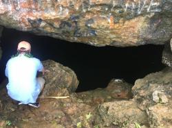 Visiting a small cave