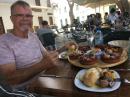 Dinner of traditional Lanzarote dishes