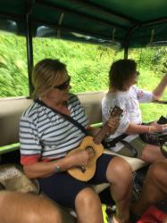 Barbara brought her ukulele and we sang along- nice 