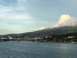 Heading to the ferry terminal in Papeete